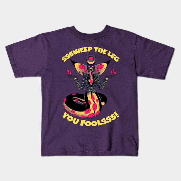 Sweep the Leg You Fools! Kids T-Shirt by angelicneonanime